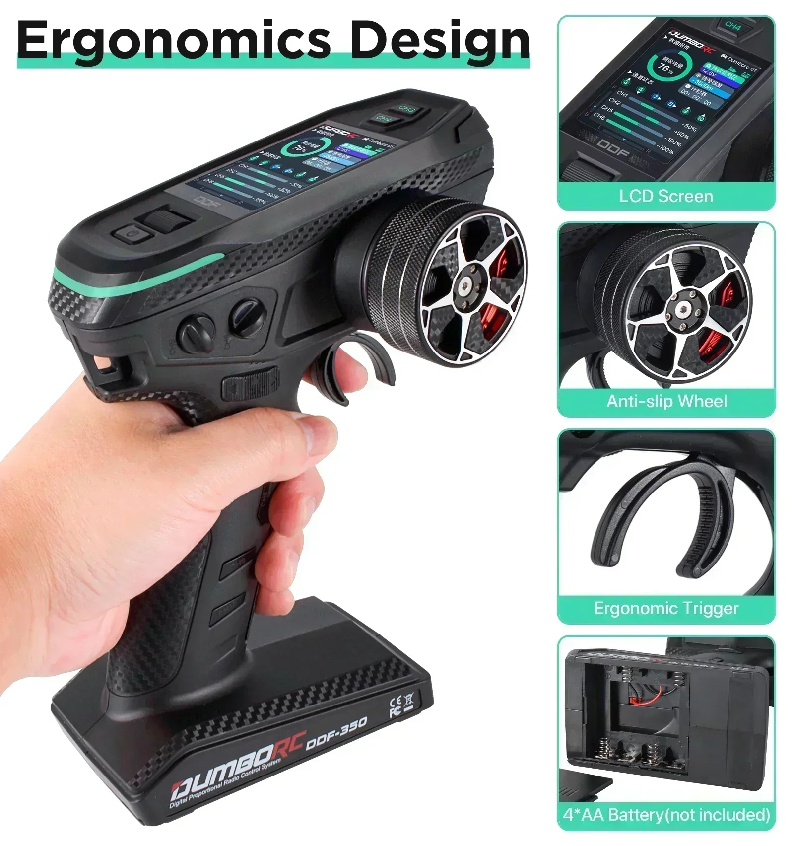 DUMBORC DDF-350 10CH RC Remote - Drone Racing Receiver recension och pris