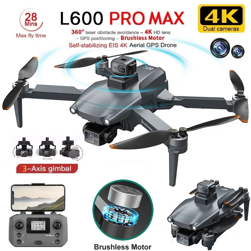 L600 PRO MAX GPS Drone Profess - Drone Racing Camera recension och pris